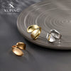 Wholesale Alloy Geometric Irregular Open Ring Hand Jewelry For Women With Electroplating Design