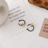 Wholesale Alloy Geometric Knotted Hoop Earrings For Women Retro Elegant Electroplated