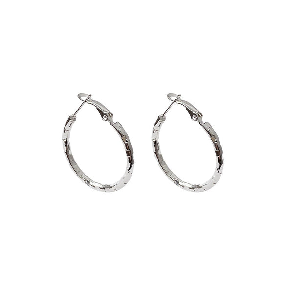 Wholesale Alloy Geometric Large Circle Earrings For Women Electroplated Light Luxury Niche Design