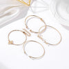 Wholesale Alloy Geometric Letter Love Knot Bracelet Set