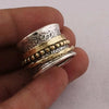 Wholesale Alloy Geometric Line Vintage Ring With Leaves Pattern And Electroplating Treatment For Women