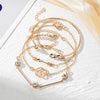 Wholesale Alloy Geometric Love Diamond Bracelet