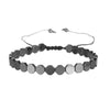 Wholesale Alloy Geometric Love Flat And Round Beads Hand Woven Adjustable Unisex Bracelet