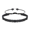 Wholesale Alloy Geometric Love Flat And Round Beads Hand Woven Adjustable Unisex Bracelet