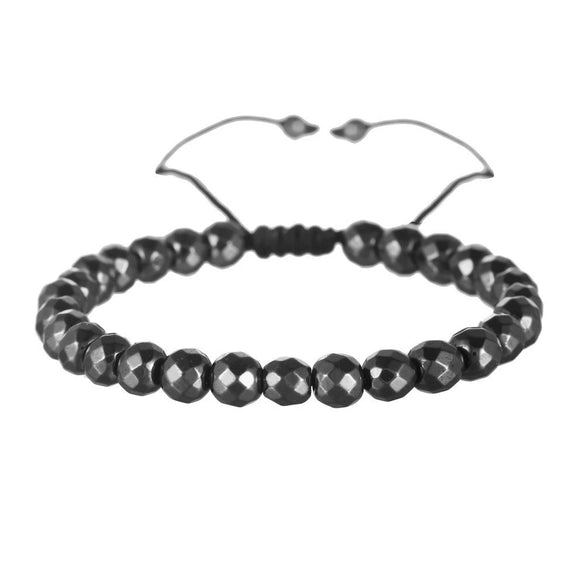 Wholesale Alloy Geometric Love Flat And Round Beads Hand Woven Adjustable Unisex Bracelet
