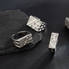 Wholesale Alloy Geometric Men's Hiphop Style Ring With Electroplating