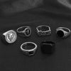 Wholesale Alloy Geometric Men's Ring Electroplated Simple Retro Style