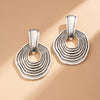 Wholesale Alloy Geometric Metal Thread Electroplated Retro Exaggerated Women's Earrings