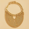 Wholesale Alloy Geometric Multi Layer Tassel Hip Hop Anklet For Women