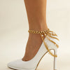 Wholesale Alloy Geometric Multi Layer Tassel Hip Hop Anklet For Women