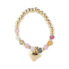 Wholesale Alloy Geometric Natural Style Stacked Joint Stretch Beaded Pearl Ring For Women