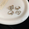Wholesale Alloy Geometric Open Ring For Women Light Luxury Electroplated