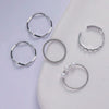 Wholesale Alloy Geometric Open Ring Jewelry With Electroplating Treatment Unisex Style