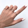Wholesale Alloy Geometric Open Ring Jewelry With Electroplating Treatment Unisex Style