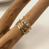 Wholesale Alloy Geometric Open Ring Jewelry With Electroplating Treatment Unisex Style