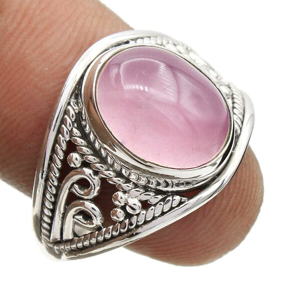 Wholesale Alloy Geometric Oval Egg Face Ring With Carved Flower And Leaf Patterns Distressed Style For Women
