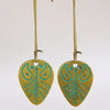 Wholesale Alloy Geometric Oval Spiral Hollow Pendant Earrings For Women Electroplated Retro Bohemian Style