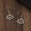 Wholesale Alloy Geometric Oval Spiral Hollow Pendant Earrings For Women Electroplated Retro Bohemian Style