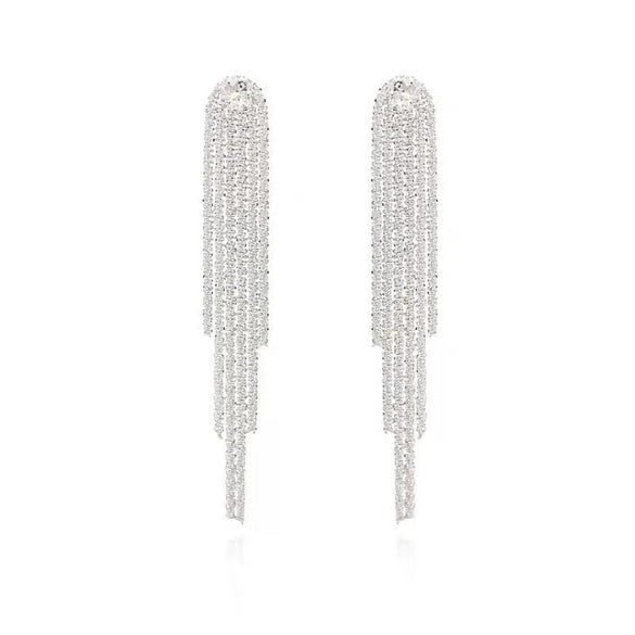 Wholesale Alloy Geometric Pattern Electroplated Tassel Earrings For Women