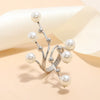 Wholesale Alloy Geometric Pearl Ring For Women With Environmental Protection Treatment