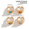 Wholesale Alloy Geometric Pleated Metal Gem Ring For Men With Electroplating Treatment