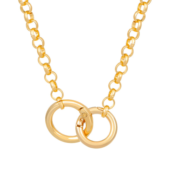 Wholesale Alloy Geometric Punk Metal Necklace Choker Clavicle Chain With Electroplating