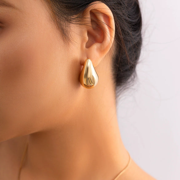 Wholesale Alloy Geometric Punk Style Electroplated Drop Earrings For Women