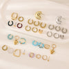 Wholesale Alloy Geometric Punk Style Electroplated Ear Clip Earrings For Women