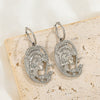 Wholesale Alloy Geometric Retro Earrings For Women With Electroplating Treatment