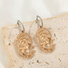 Wholesale Alloy Geometric Retro Earrings For Women With Electroplating Treatment