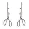 Wholesale Alloy Geometric Retro Scissors Stud Earrings For Women With Electroplating Stainless Steel Ear Needles