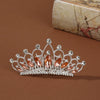 Wholesale Alloy Geometric Rhinestone Comb Crown Electroplated Hair Accessories For Girls