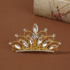 Wholesale Alloy Geometric Rhinestone Comb Crown Electroplated Hair Accessories For Girls