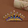Wholesale Alloy Geometric Rhinestone Comb Crown Electroplated Hair Accessories For Girls
