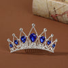 Wholesale Alloy Geometric Rhinestone Comb Crown Electroplated Hair Accessories For Girls