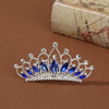 Wholesale Alloy Geometric Rhinestone Comb Crown Electroplated Hair Accessories For Girls