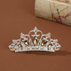 Wholesale Alloy Geometric Rhinestone Comb Crown Electroplated Hair Accessories For Girls