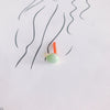 Wholesale Alloy Geometric Round Colorful Earrings Jewelry Accessories