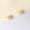 Wholesale Alloy Geometric Round Package Set Earrings Electroplated Minimalist Style For Women