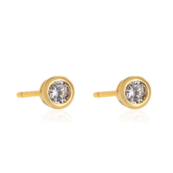 Wholesale Alloy Geometric Round Package Set Earrings Electroplated Minimalist Style For Women
