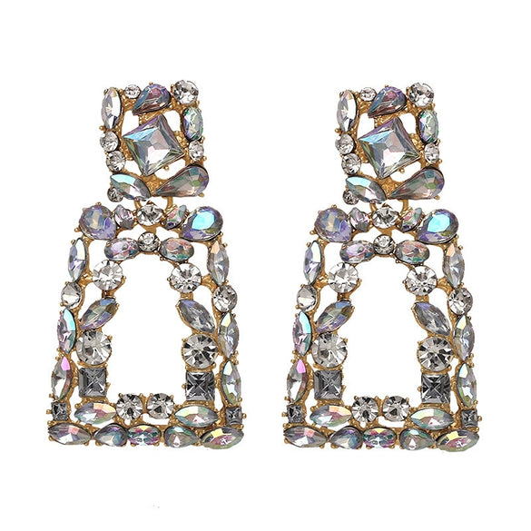 Wholesale Alloy Geometric Shape Diamond Earrings For Women