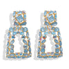 Wholesale Alloy Geometric Shape Diamond Earrings For Women