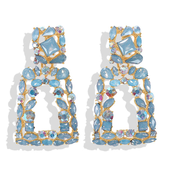 Wholesale Alloy Geometric Shape Diamond Earrings For Women