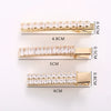 Wholesale Alloy Geometric Shining Duck Bill Hairpin For Women With Electroplating
