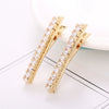 Wholesale Alloy Geometric Shining Duck Bill Hairpin For Women With Electroplating