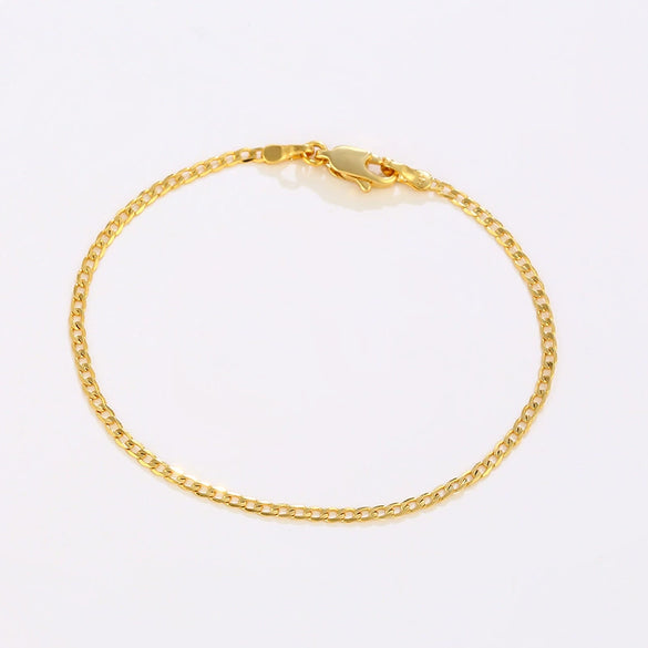Wholesale Alloy Geometric Simple Interlocking Bracelet For Women Goldplated Electroplated Style