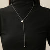 Wholesale Alloy Geometric Snake Bone Chain Sweater Necklace With Electroplating