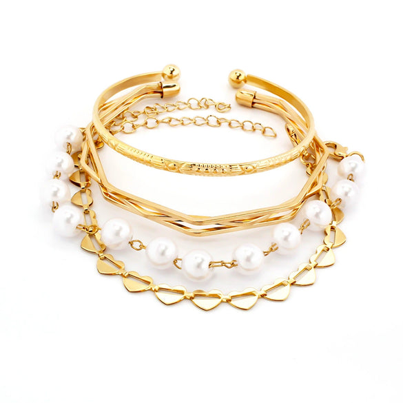 Wholesale Alloy Geometric Spiral Twist Metal Bracelet With Rhinestones And Electroplating For Women