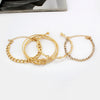 Wholesale Alloy Geometric Spiral Twist Metal Bracelet With Rhinestones And Electroplating For Women