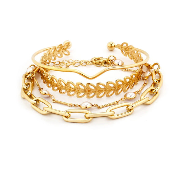 Wholesale Alloy Geometric Spiral Twist Metal Bracelet With Rhinestones And Electroplating For Women